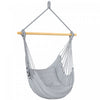 Chaise Hamac Outsunny, Fauteuil Suspendu en Macrame, Gris
