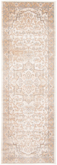 Carpette longue Stassie ivoire - 2 pi 8 po x 8 pi 2 po