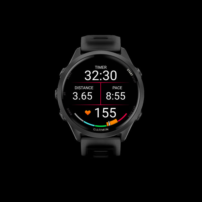 Garmin Forerunner 570 Smartwatch 47mm, Amoled, Slate Gray Aluminum, Black, Gps Fitness Tracker, Running, Triathlon, 11-jour Batterie