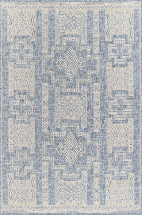 Tapis Transitionnel Nyra 8'0\" x 10'0\" en Bleu