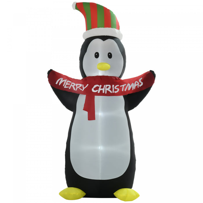 Homcom Pingouin Gonflable De Noel