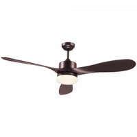 Homcom Ventilateur De Plafond Reversible A 6 Vitesses Avec Lumiere