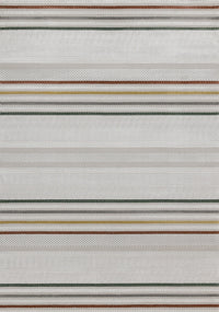 Carpette London à rayures multicolores - 5 pi 3 po x 7 pi 7 po
