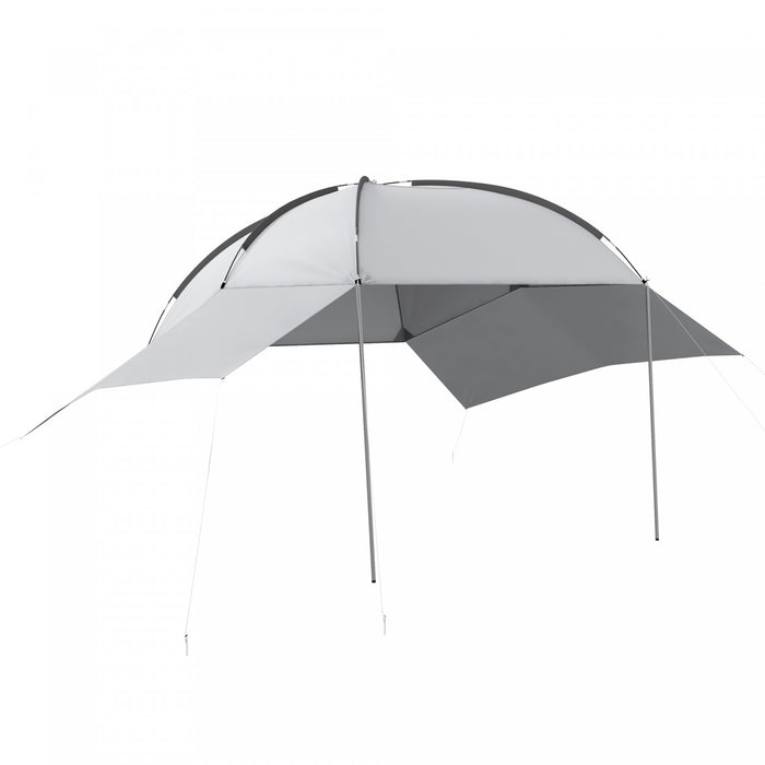 Outsunny Tente De Hayon Pour Vus Avec Auvent, Tente De Camping Pour Voiture