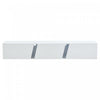 Lumina Meuble TV Mural 64.9 po avec Lumieres LED et Portes Acryliques, Blanc