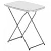 Outsunny Table de Camping Pliante Reglable 75 x 50 cm, Blanc