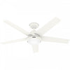 Ventilateur de plafond Skyflow avec luminaire - Blanc