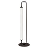 Lampe de table Freya de Dainolite en acrylique blanc, avec fini noir mat et 1 ampoule à DEL