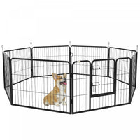 Pawhut Parc Pour Chien, 8 Panneaux, 23.5