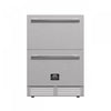 Forno Como 24-Inch Drawer Refrigerator, Stainless Steel, Outdoor/Indoor, 4.87 cu.ft. - FDROD1611-24S | Refrigerateur a tiroirs Como de 24 po, acier inoxydable, pour interieur/exterieur, 4,87 pi³ – FDROD1611-24S