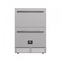  Refrigerateur a tiroirs Como de 24 po, acier inoxydable, pour interieur/exterieur, 4,87 pi³ – FDROD1611-24S