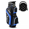 Sac De Chariot De Golf Leger Costway Avec 14 Diviseurs Superieurs De Maniere 9 Poches Sac De Refroidissement De Capuchon De Pluie