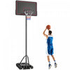 Soozier Panier de Basket Portable, Hauteur Ajustable de 1,35 m a 3,05 m