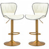 HOMCOM Lot de 2 tabourets de bar reglables, tabourets de comptoir pivotants