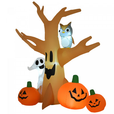 Homcom 8ft Haunted Tree Inflatable Halloween Decoration|Homcom Arbre Fantome D'halloween