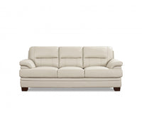  Hydeline Luxor Sofa en cuir – Vanille