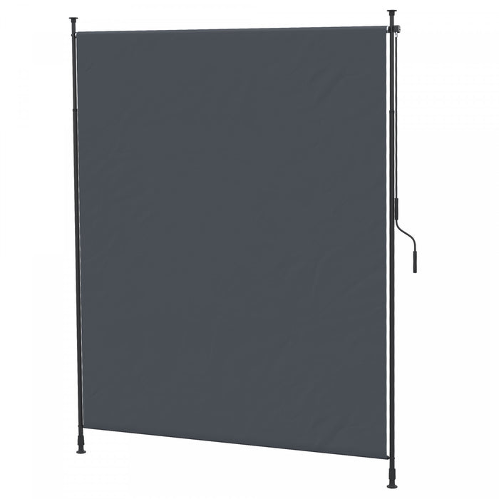 Outsunny Store Retractable 7' x 10', Ecran de Confidentialite, Gris