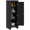 HOMCOM Garde-manger de cuisine avec etageres reglables pour salle a manger