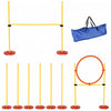 Ensemble d'agilite 3 pieces pour chiens poteaux reglables