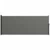 Outsunny Auvent Lateral Retractable 13'x5', Ecran De Confidentialite, Gris