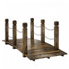 Outsunny Pont de Jardin Decoratif Resistant aux Intemperies 5 Pieds, Carbonise