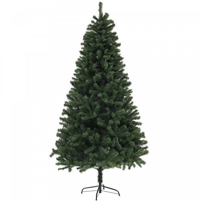 HOMCOM Sapin de Noel artificiel de 7.5 pi avec ouverture automatique, vert