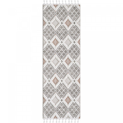 Quinto Twinkle Orange Shag Area Rug - 2'7" x 8'|Carpette à poil long Quinto Twinkle orange - 2 pi 7 po x 8 pi