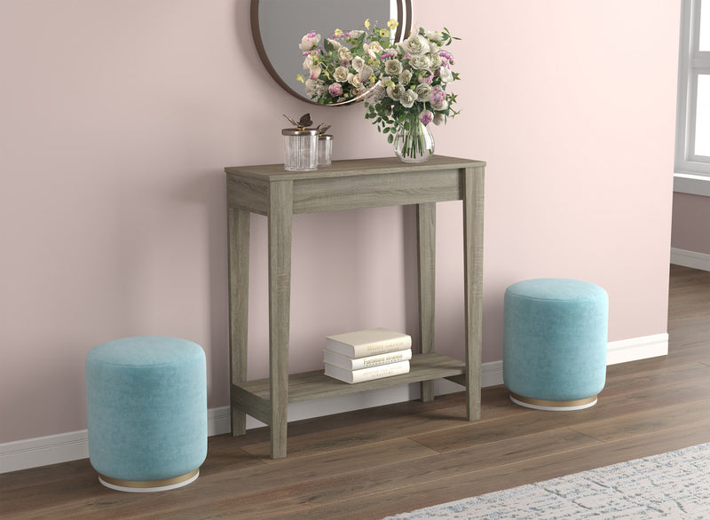 Console de 31 po avec 1 tablette - taupe foncé