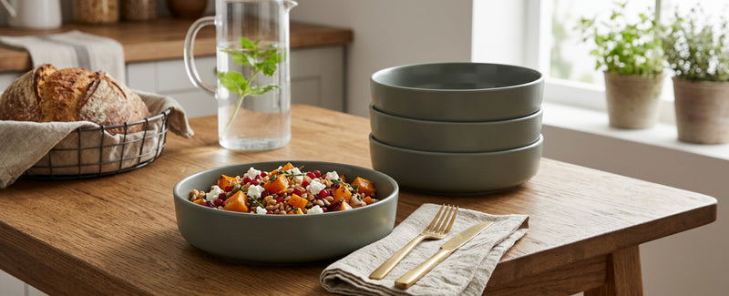 Ensemble de 4 Bols de Repas Gaia en Gres