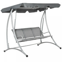 Outsunny Balancelle De Jardin Pour 3 Personnes Avec Banc De Balancoire D'exterieur A Auvent Reglable
