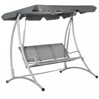 Outsunny Balancelle De Jardin Pour 3 Personnes Avec Banc De Balancoire D'exterieur A Auvent Reglable