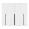 Armoire moderne Lee 32\" en blanc - Ensemble de 3