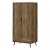 Oxford Armoire-penderie Avec Portes Et Tiroir - Manguier Naturel