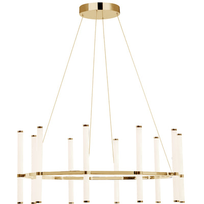 Dainolite Corvette Chandelier 60w Aged Brass White Acrylic Diffuser Lamp|Lustre Corvette de Dainolite en acrylique blanc qui diffuse la lumière, avec fini laiton vieilli et ampoule de 60 W