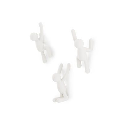 Umbra Buddy Wall Hooks - White|Crochets muraux Buddy de Umbra - blancs