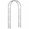 Outsunny Arche De Jardin Treillis En Metal Pour Tonnelle De Patio, Noir