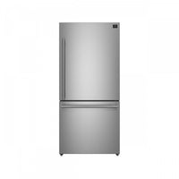 Refrigerateur Milano Espresso de 31 po avec congelateur inferieur, acier inoxydable, 17,2 pi³ – FFFFD1785-31S