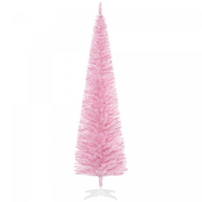 Homcom 7 Ft Pencil Artificial Christmas Tree With 499 Realistic Branches|Homcom Sapin De Noel Artificiel De 7 Pieds 499 Branches Realistes