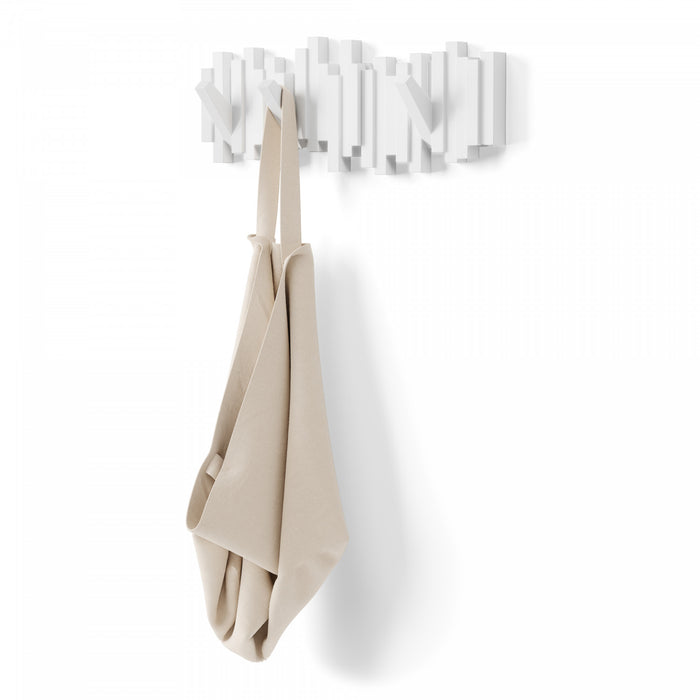 Portemanteau mural moderne Sticks de Umbra - blanc