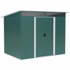 Outsunny 6' X 8.5' Abri De Jardin Exterieur En Metal Remise Rangement Outils En Acier Vert