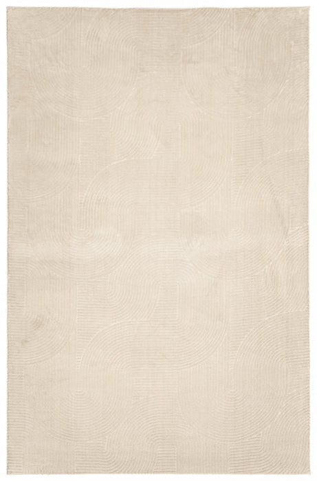 Tapis Lavable/Contemporain Elion 5'0\" x 7'6\" en Creme