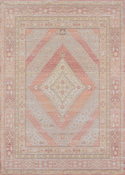 Poppy Traditional 5'3" x 7'3" Area Rug in Pink Indoor Area Rug | Tapis Traditionnel Poppy 5'3" x 7'3" en Rose