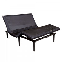 Base de lit ajustable a massage Everly avec ports USB et telecommande sans fil - Tres grand