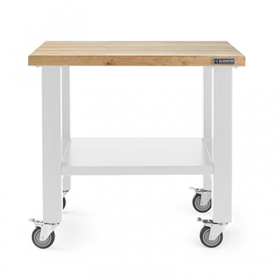 Gladiator 3' Wide Mobile Workstation - Hammered White|Poste de travail mobile de 3 pi de largeur de Gladiator - blanc martelé