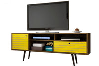 Meuble pour téléviseur Liberty de Manhattan Comfort de 70,86 po de style moderne du milieu du 20e si