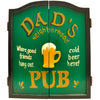 Armoire de cible de jeu de fléchettes avec inscription Dad’s Pub