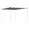 Outsunny Auvent De Rechange Retractable Pour Pergola De 13,1 X 9,8 Pi, Housse De Rechange Pour Pergola, Gris Fonce