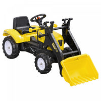 Aosom Pelle Manuelle A Pedale Pour Enfants Avec Chargeur Frontal, Tracteur Autoporte Pour Enfants De