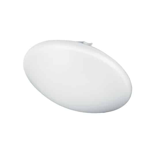 Plafonnier affleuré Cfled de Dainolite de 16 po de diamètre avec abat-jour blanc