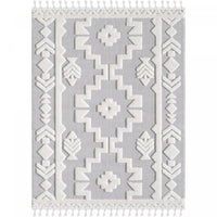 Carpette à poil long Quinto Tres Moroccan - 5 pi 7 po x 7 pi 3 po
